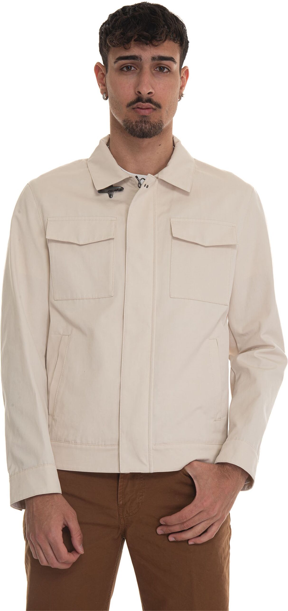 Fay Overshirt Latte Uomo S