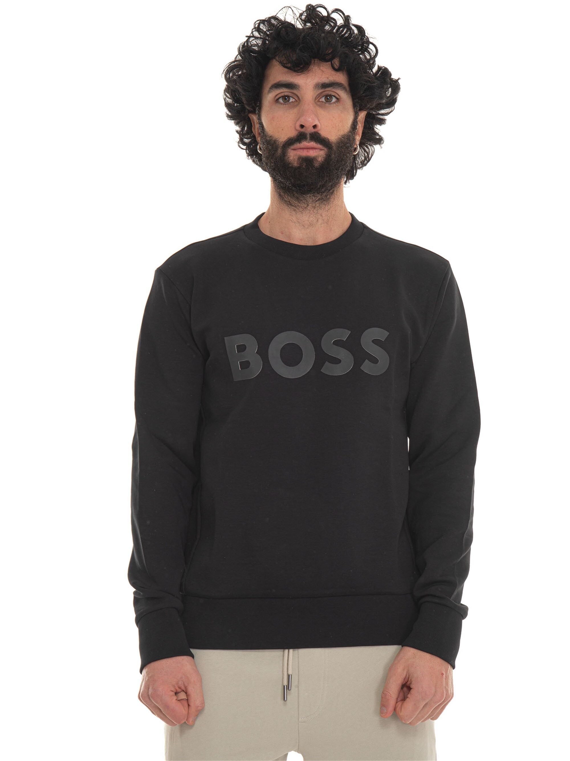 Boss Felpa girocollo Nero Uomo M