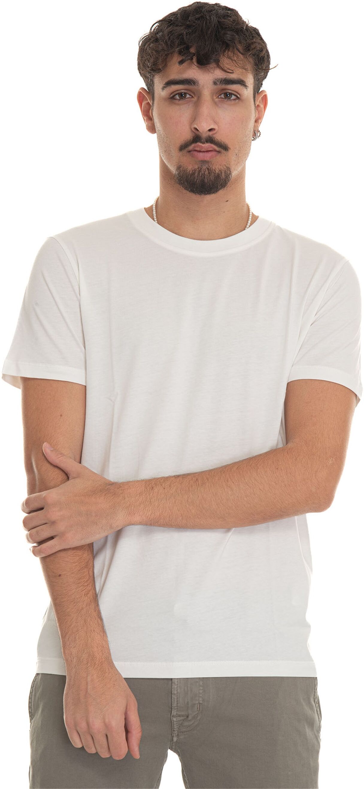 Peuterey T-shirt girocollo mezza manica MANDERLY01 Bianco Uomo M