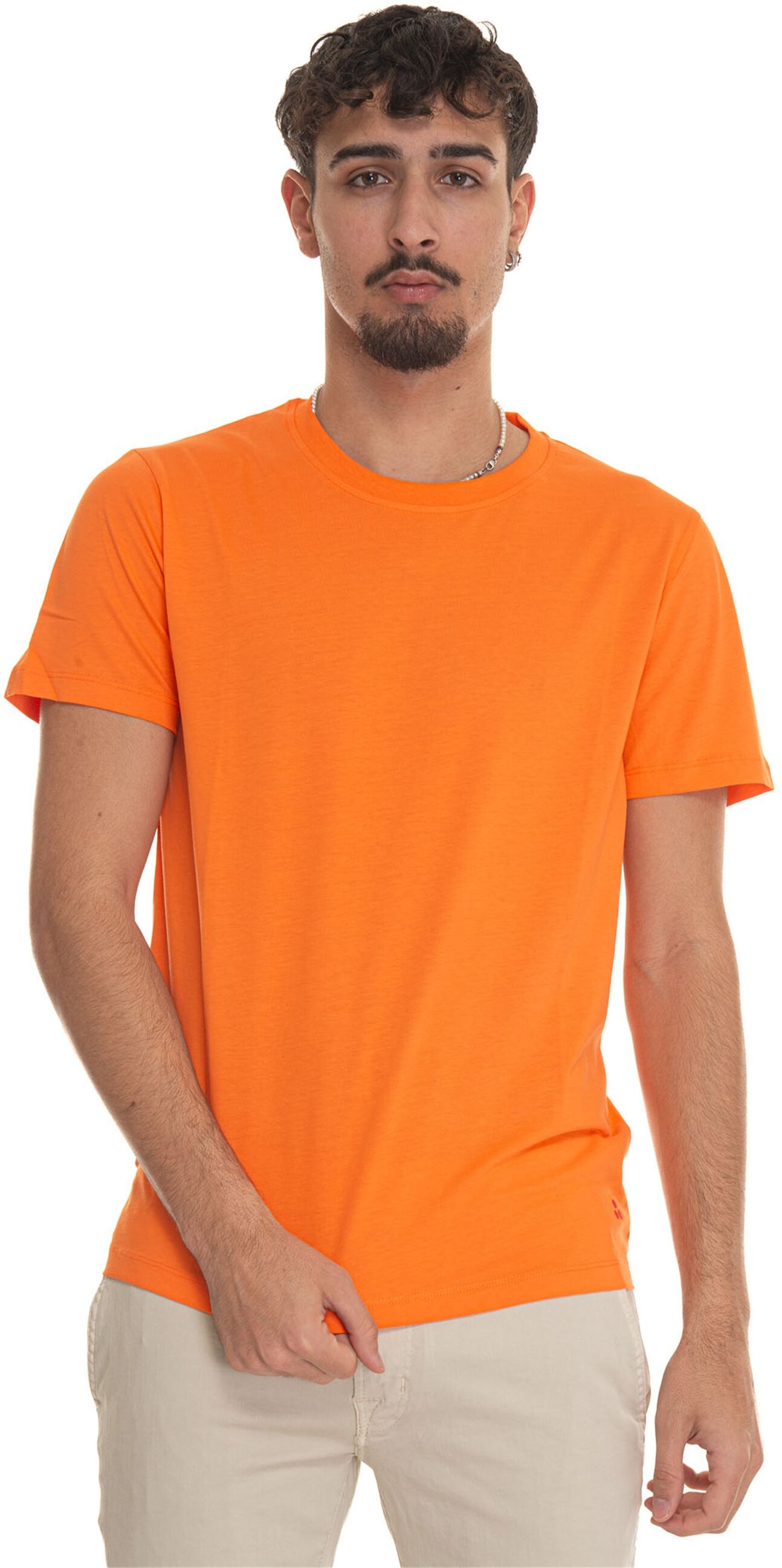 Peuterey T-shirt girocollo mezza manica MANDERLY01 Arancio Uomo XL