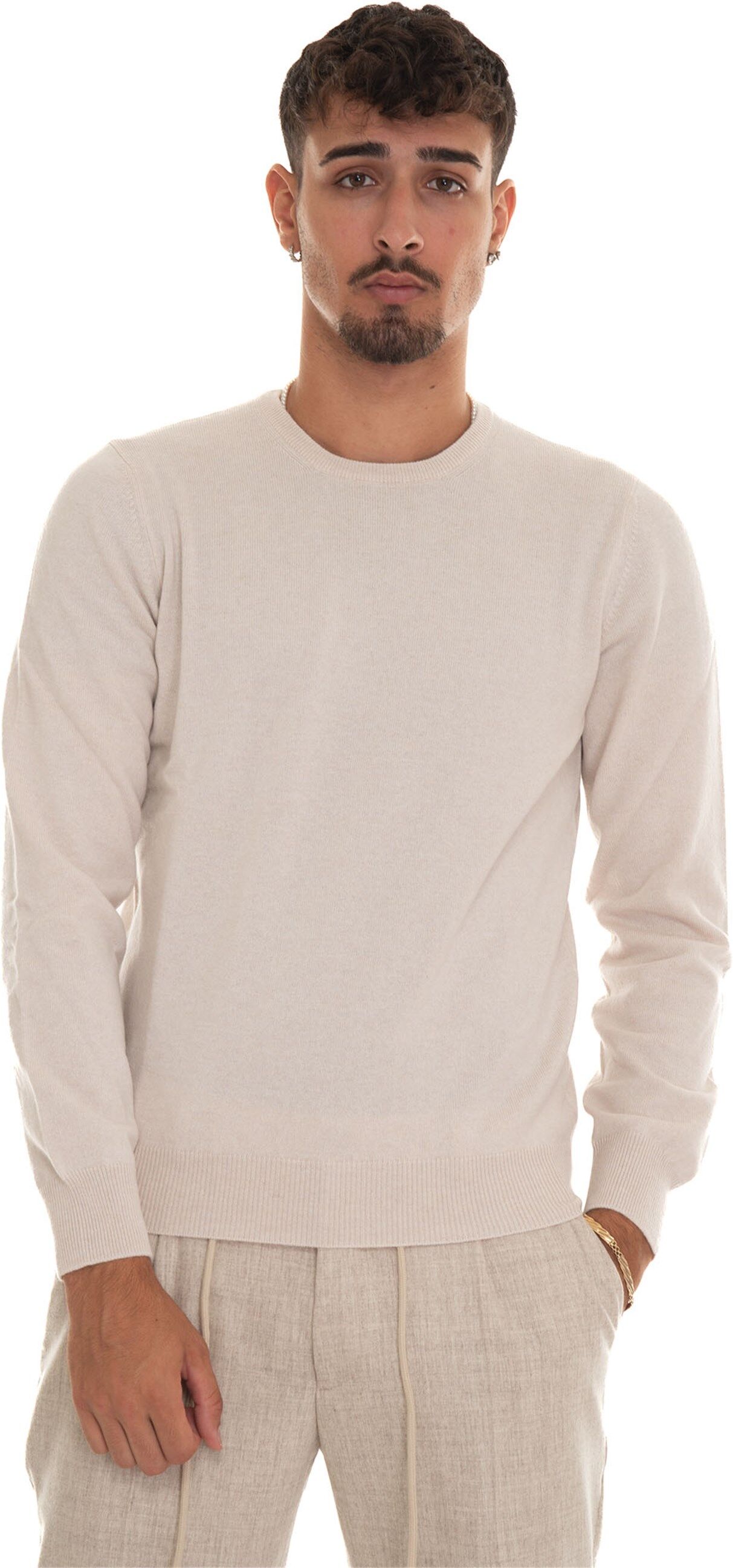 Gran Sasso Pullover girocollo Panna Uomo 46