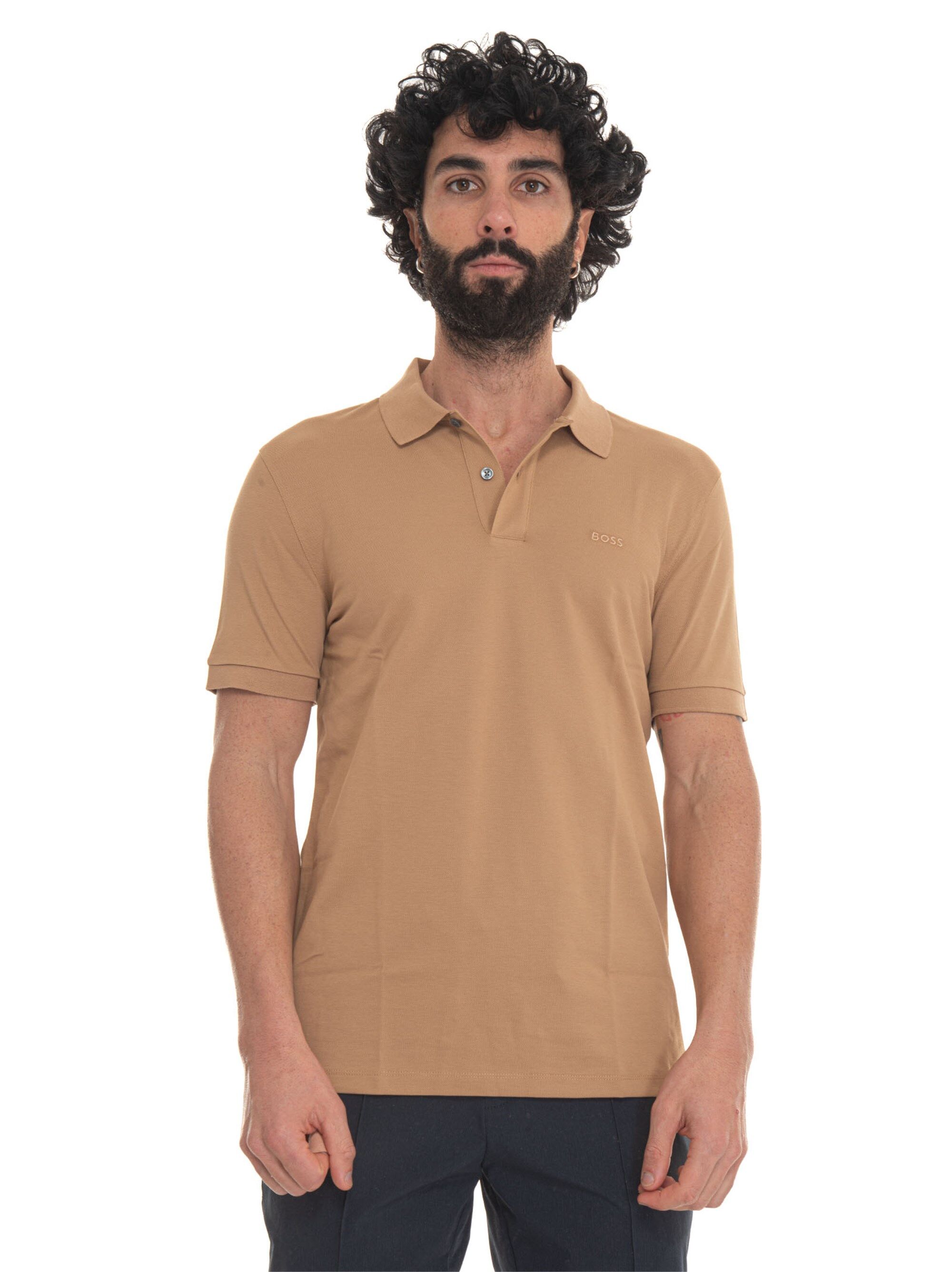 Boss Polo manica corta Beige Uomo M