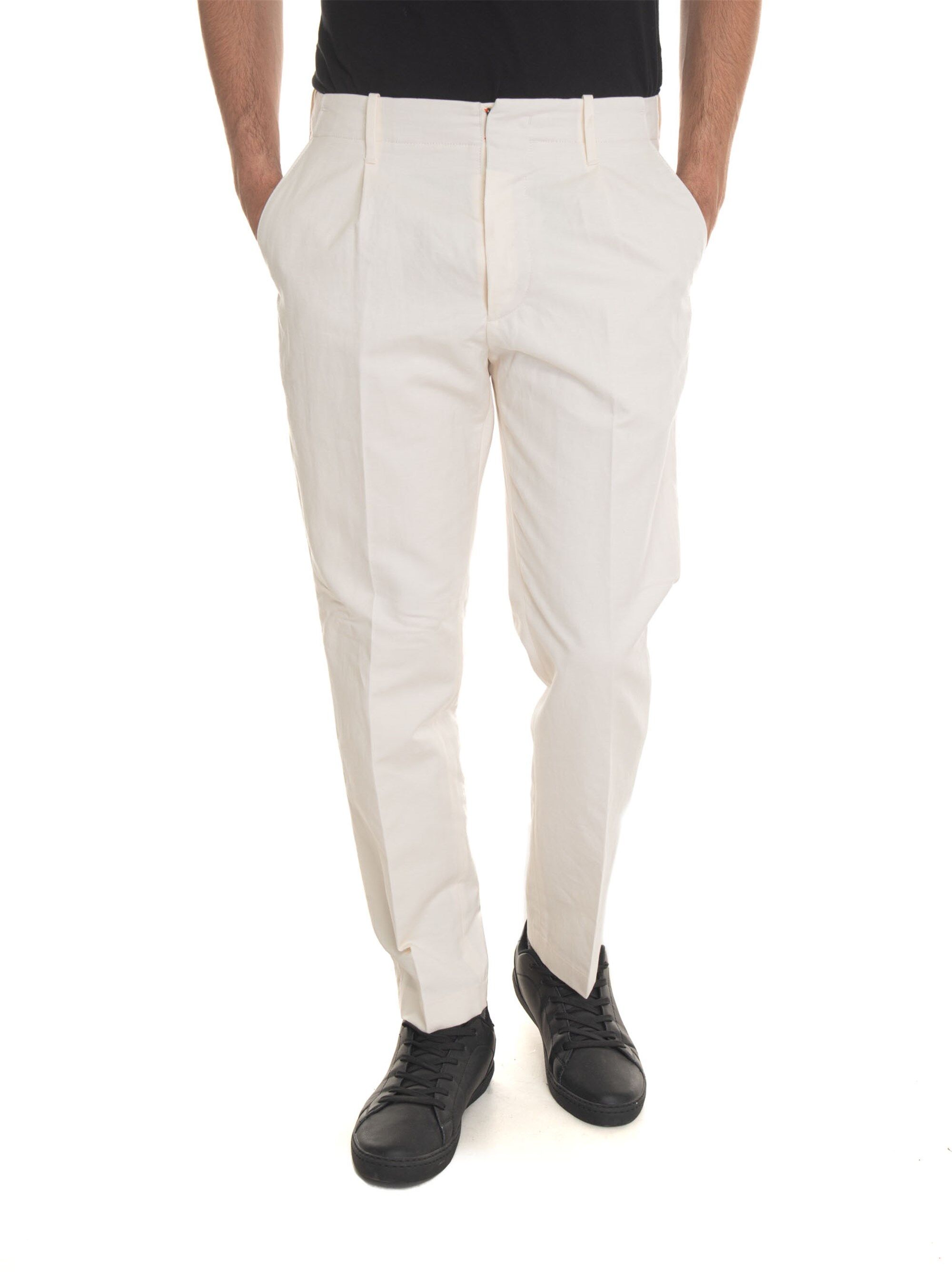 Hindustrie Pantalone modello chino CHINO1P-RESCA Ecrù Uomo 48