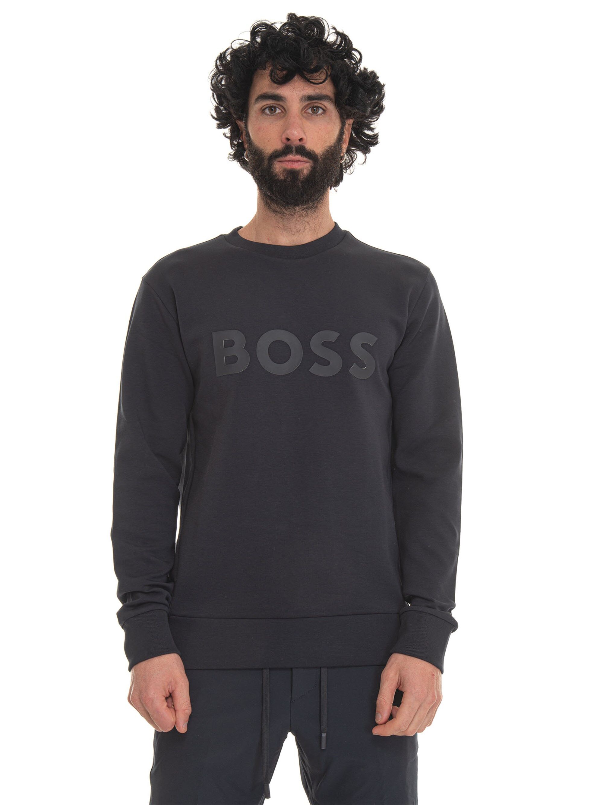 Boss Felpa girocollo Blu Uomo S