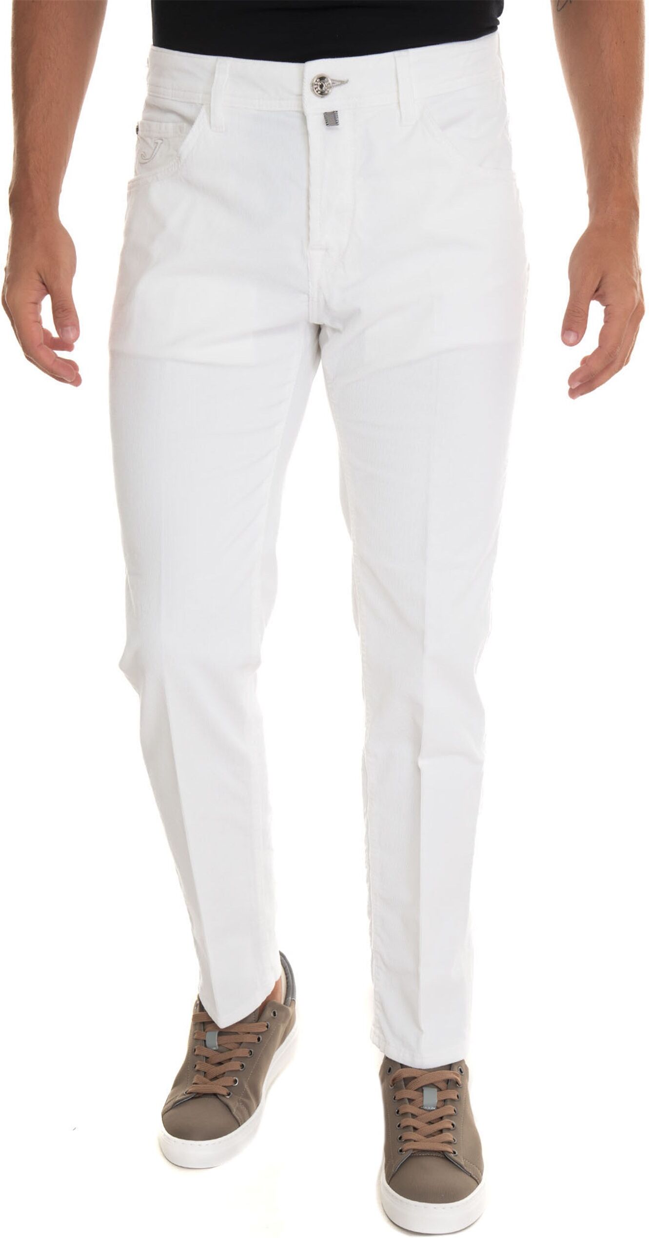 Jacob Cohen x Histores Pantalone 5 tasche Scott Bianco Uomo 34