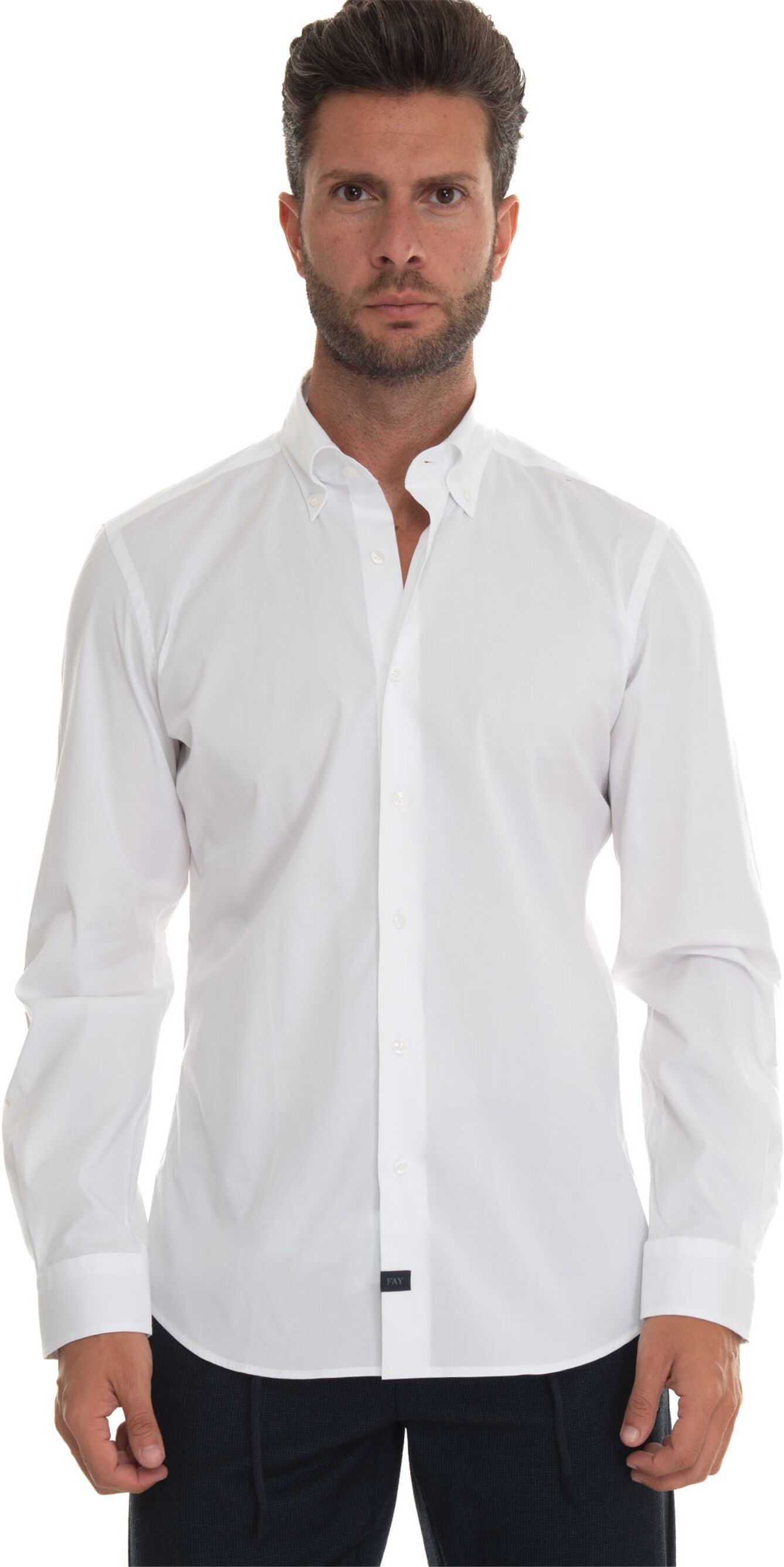 Fay Camicia casual Bianco Uomo 44