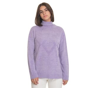 Quality First Maglia in lana Viola Donna M