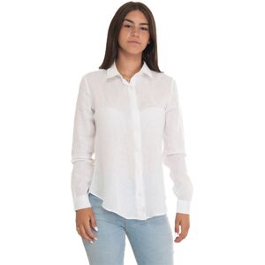 Vincenzo De Lauziers Camicia in lino Bianco Donna XXL