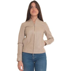 Peuterey Giubbino in pelle Sorapisstr Beige Donna 42