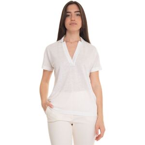 Boss Polo mezza manica Enelina Bianco Donna L