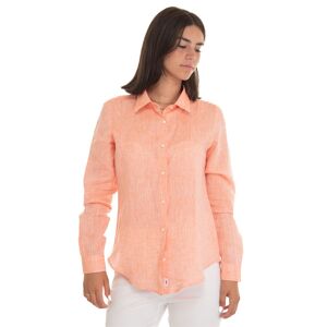 Vincenzo De Lauziers Camicia in lino Arancio Donna XXL