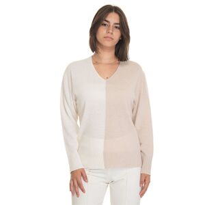 Quality First Maglia in lana Bianco-beige Donna S