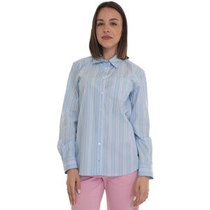 Weekend Max Mara Camicia da donna in cotone Bahamas Celeste-rosa Donna 42