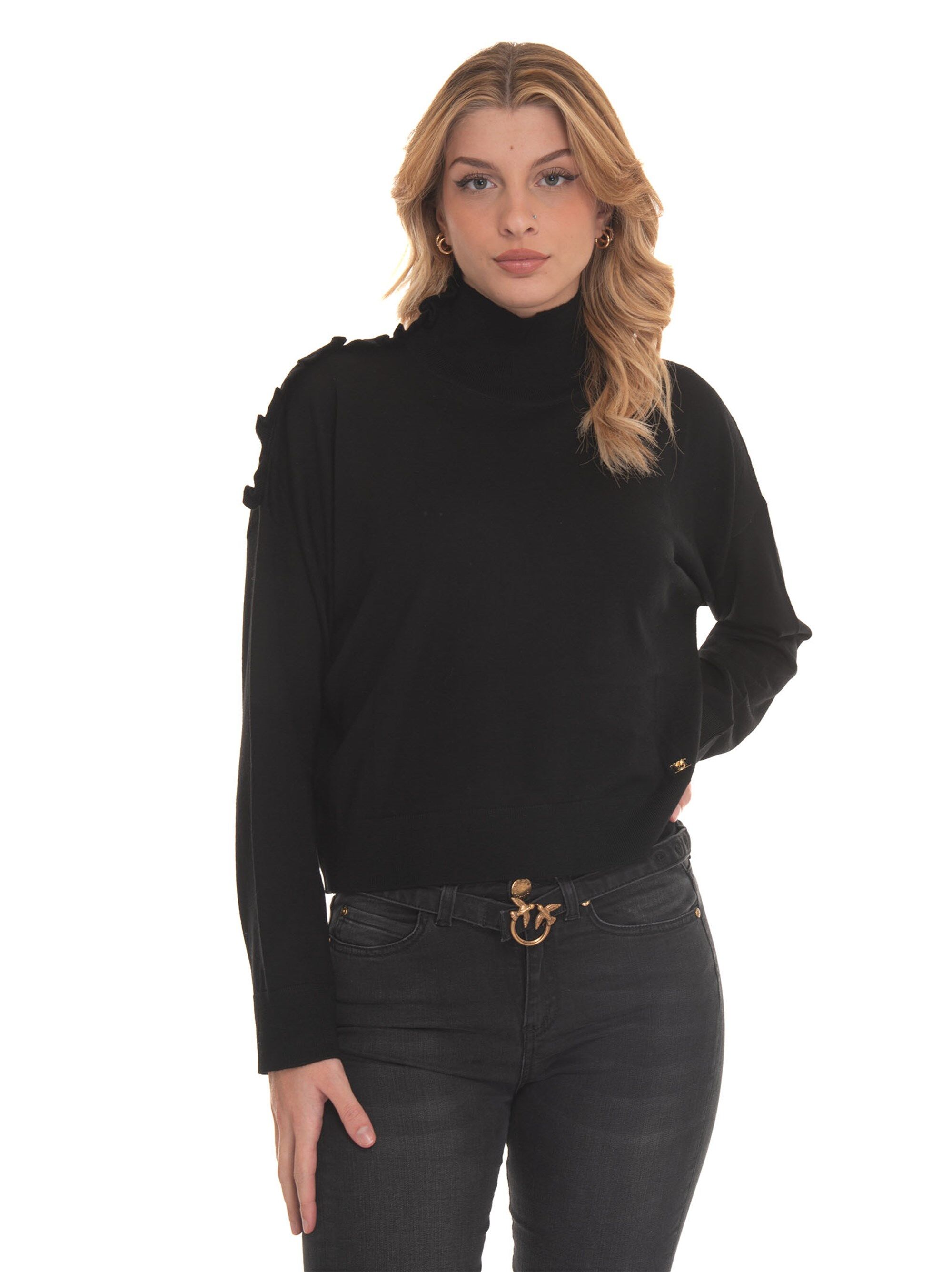 Pinko Maglia in lana Crisopa Nero Donna M