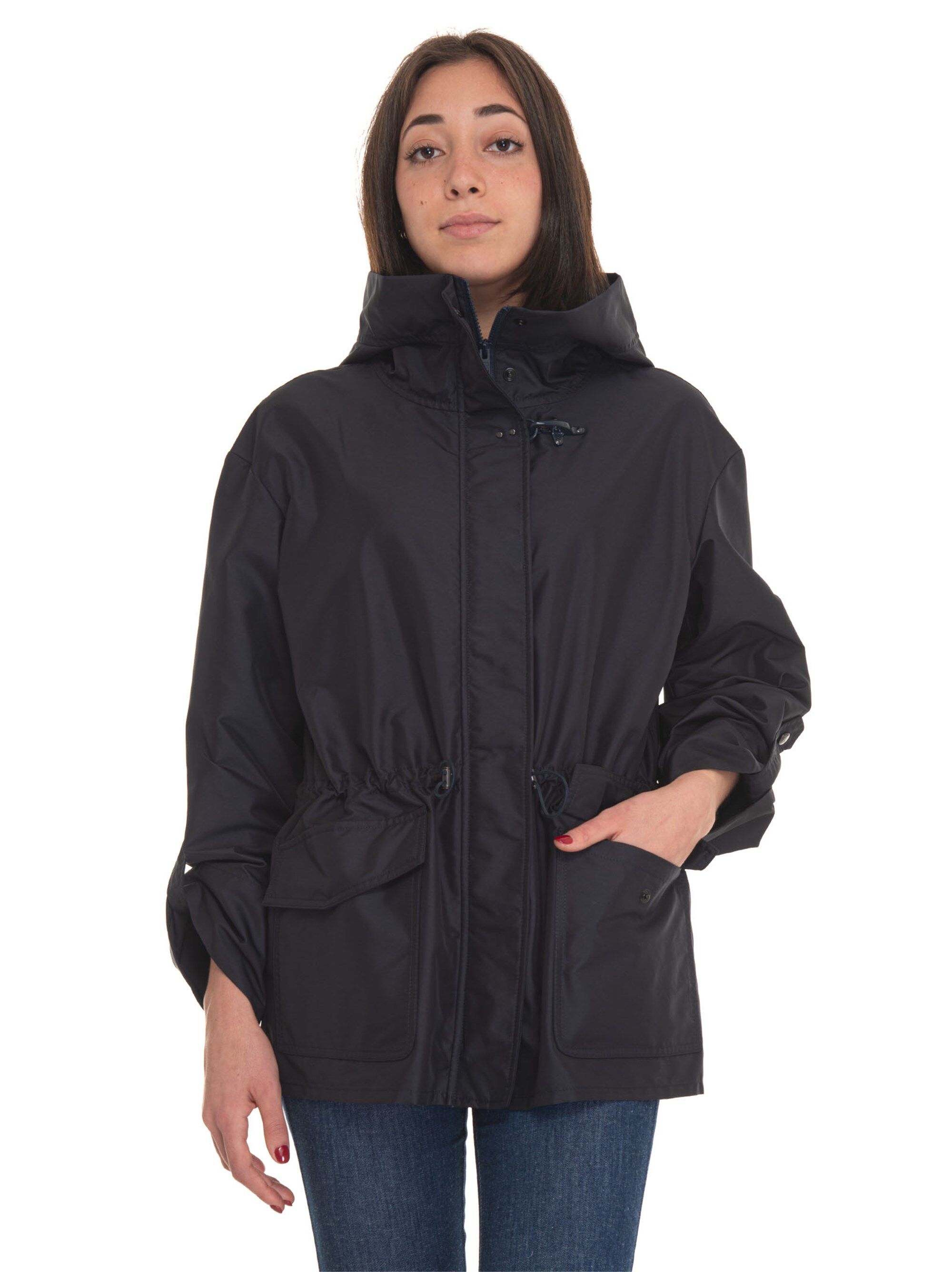 Fay Giaccone con cappuccio Parka Blu Donna XS