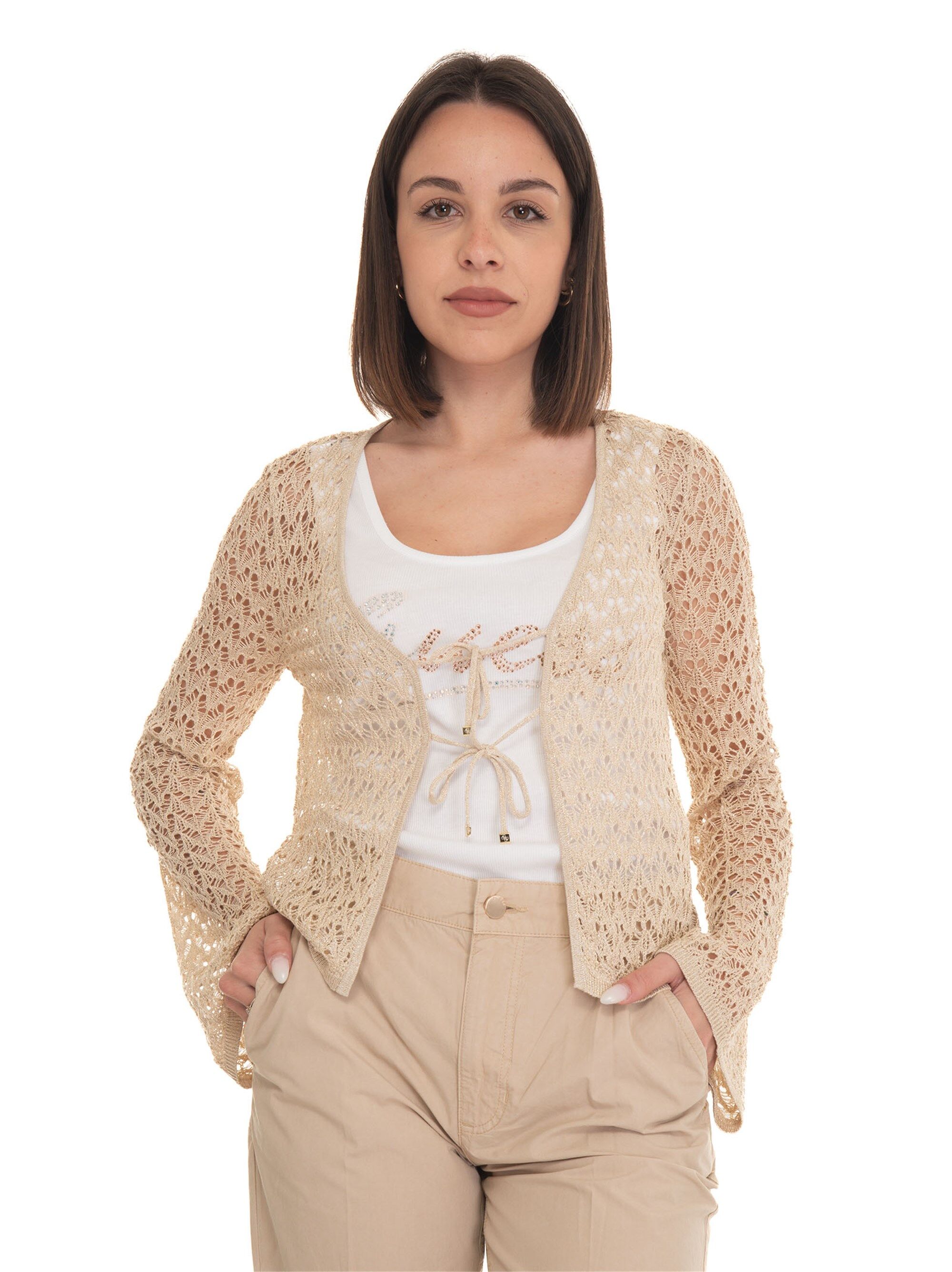 Guess Cardigan in maglia Oro Donna M