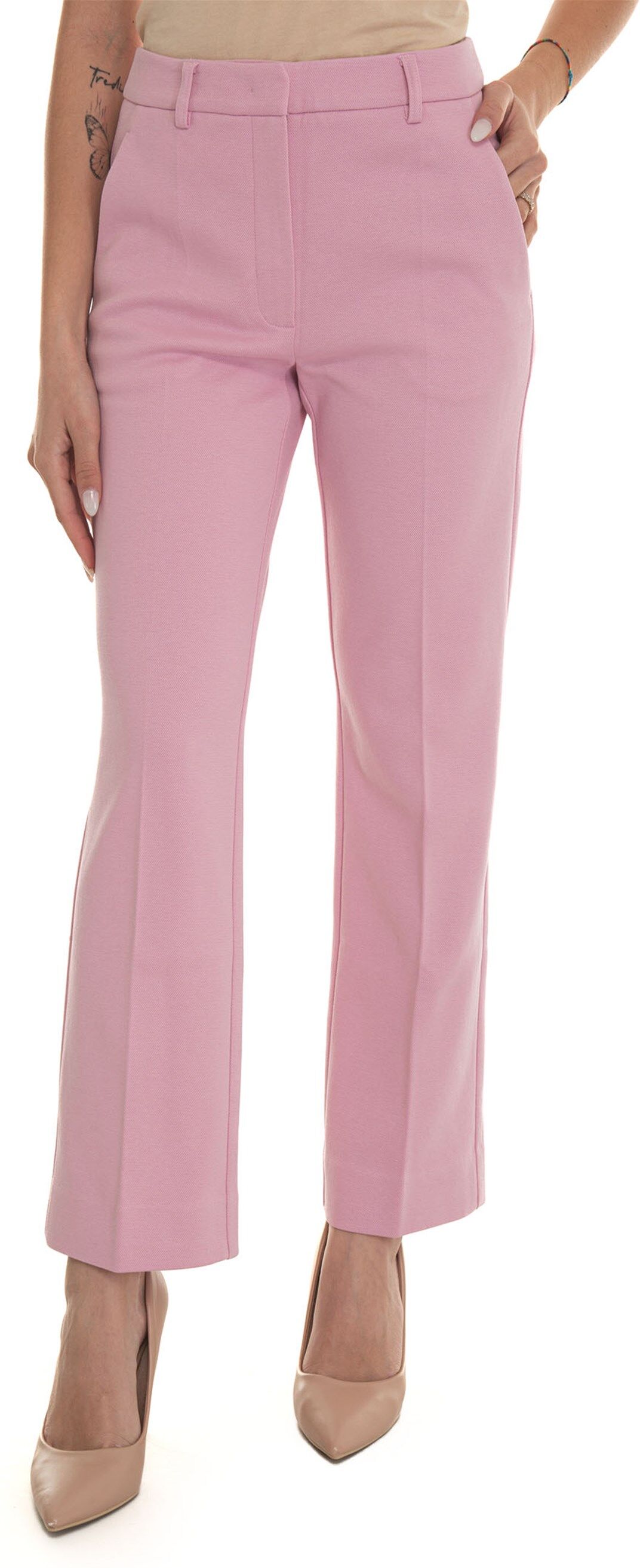 Weekend Max Mara Pantalone classico Basco Rosa Donna S