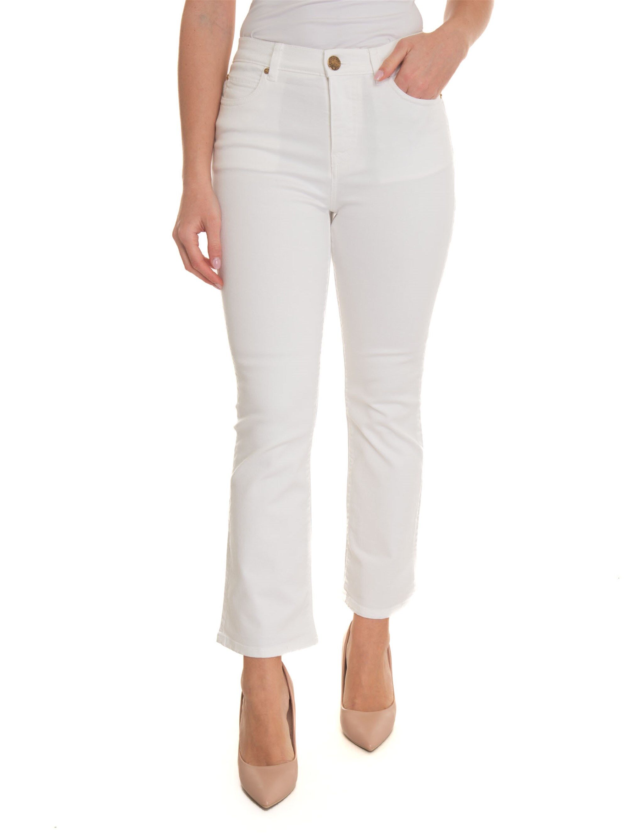 Pinko Pantalone 5 tasche Brenda Bianco Donna 26