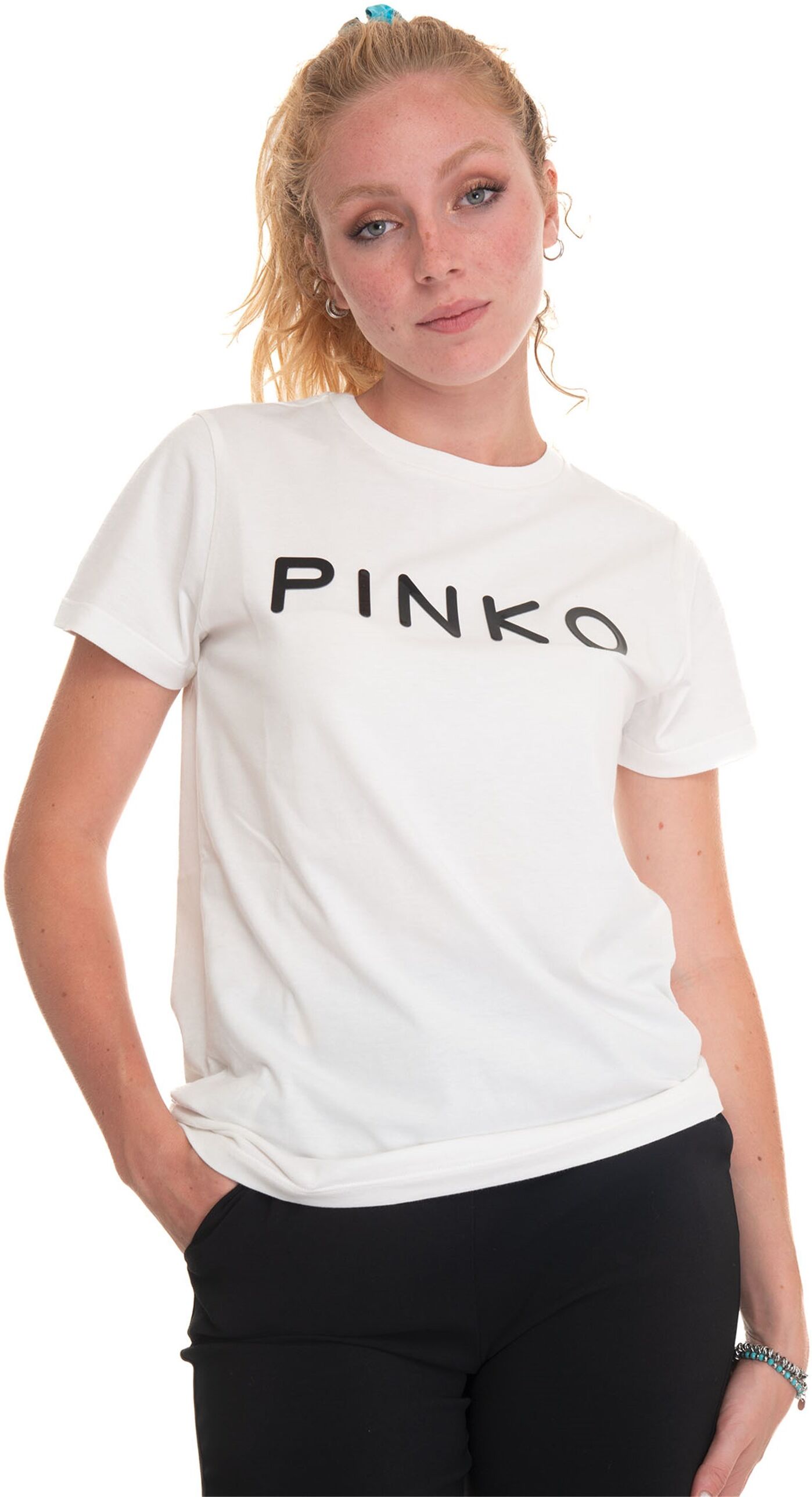 Pinko T-shirt mezza manica Start Bianco Donna XS