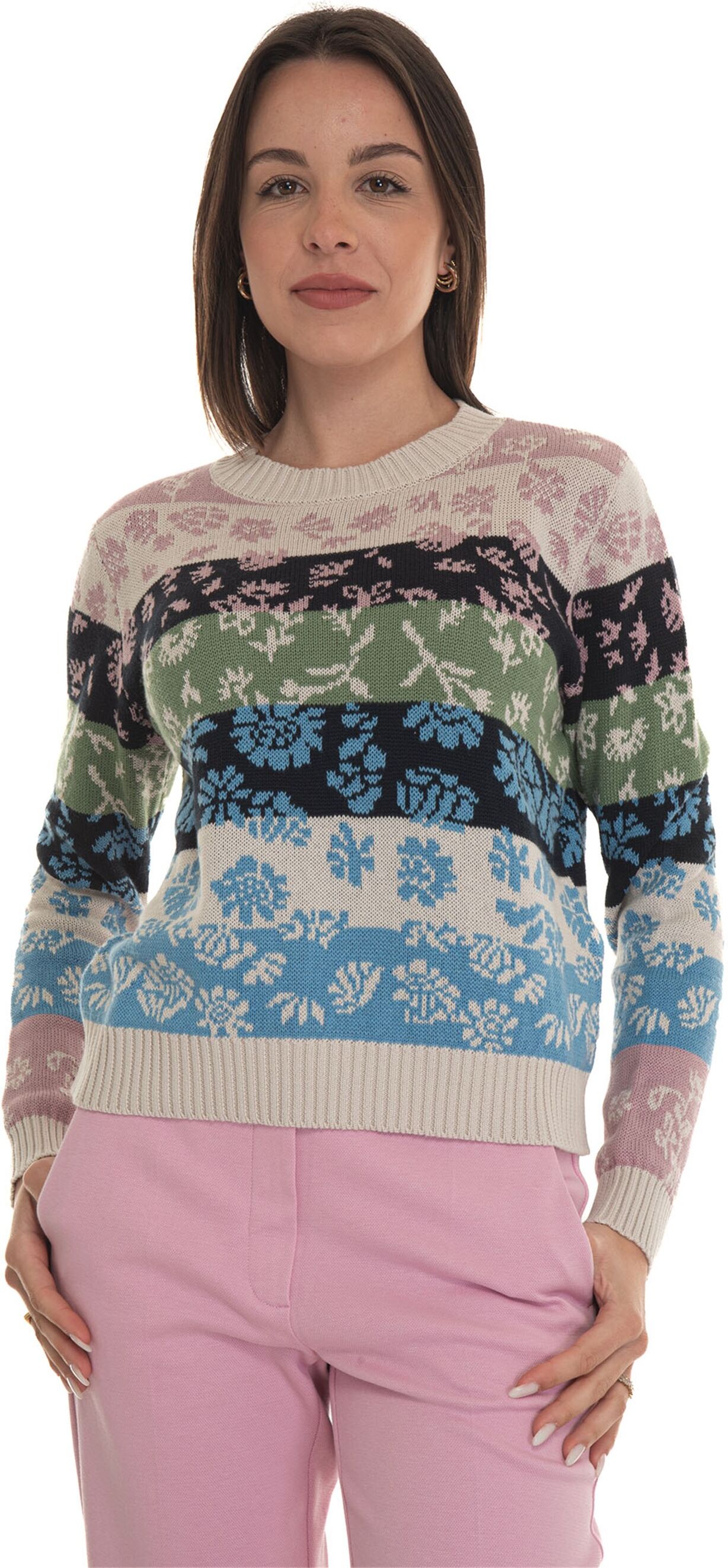 Weekend Max Mara Maglia girocollo Fleres Multicolor Donna L