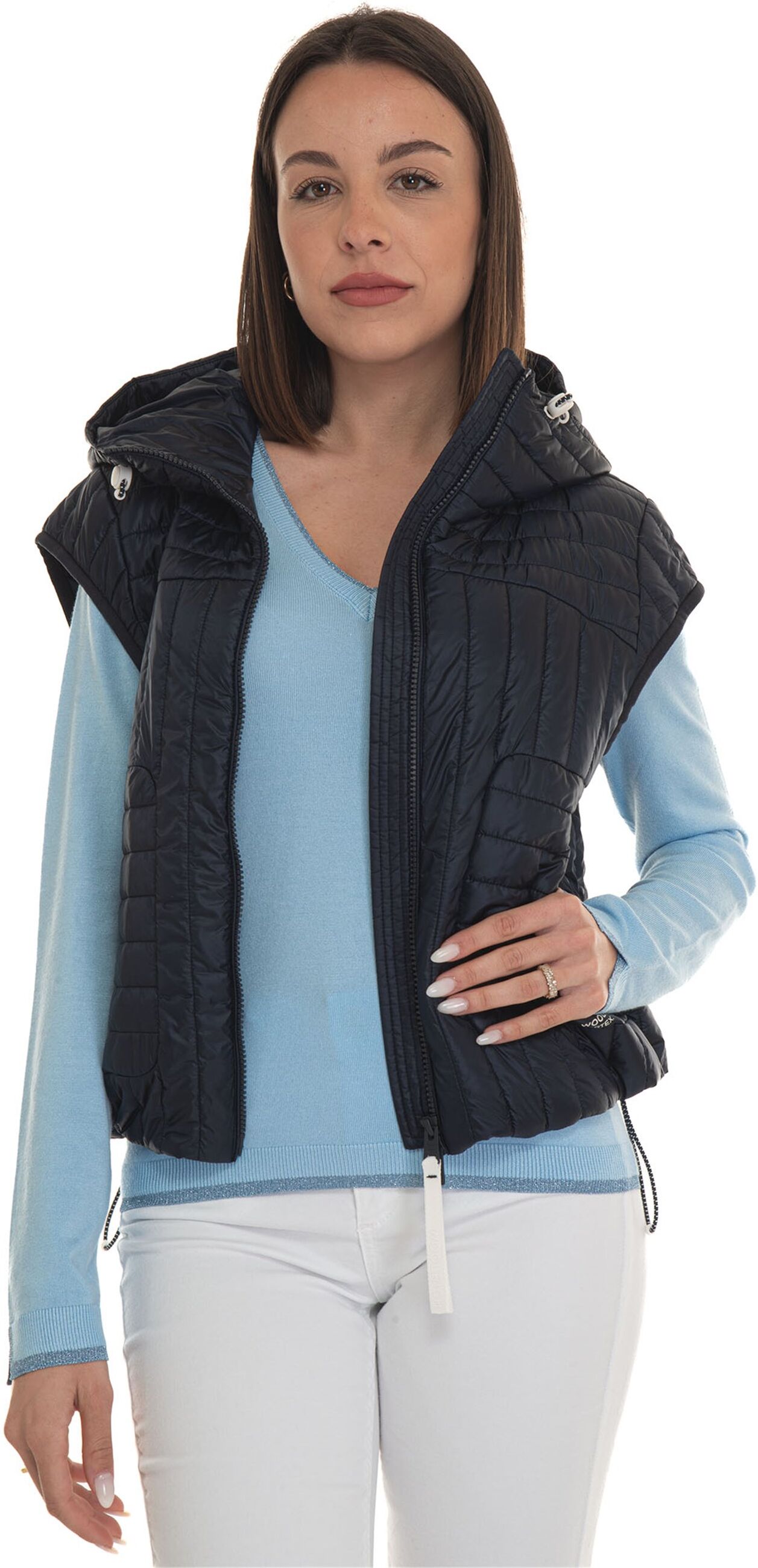 Woolrich Gilet Blu Donna S