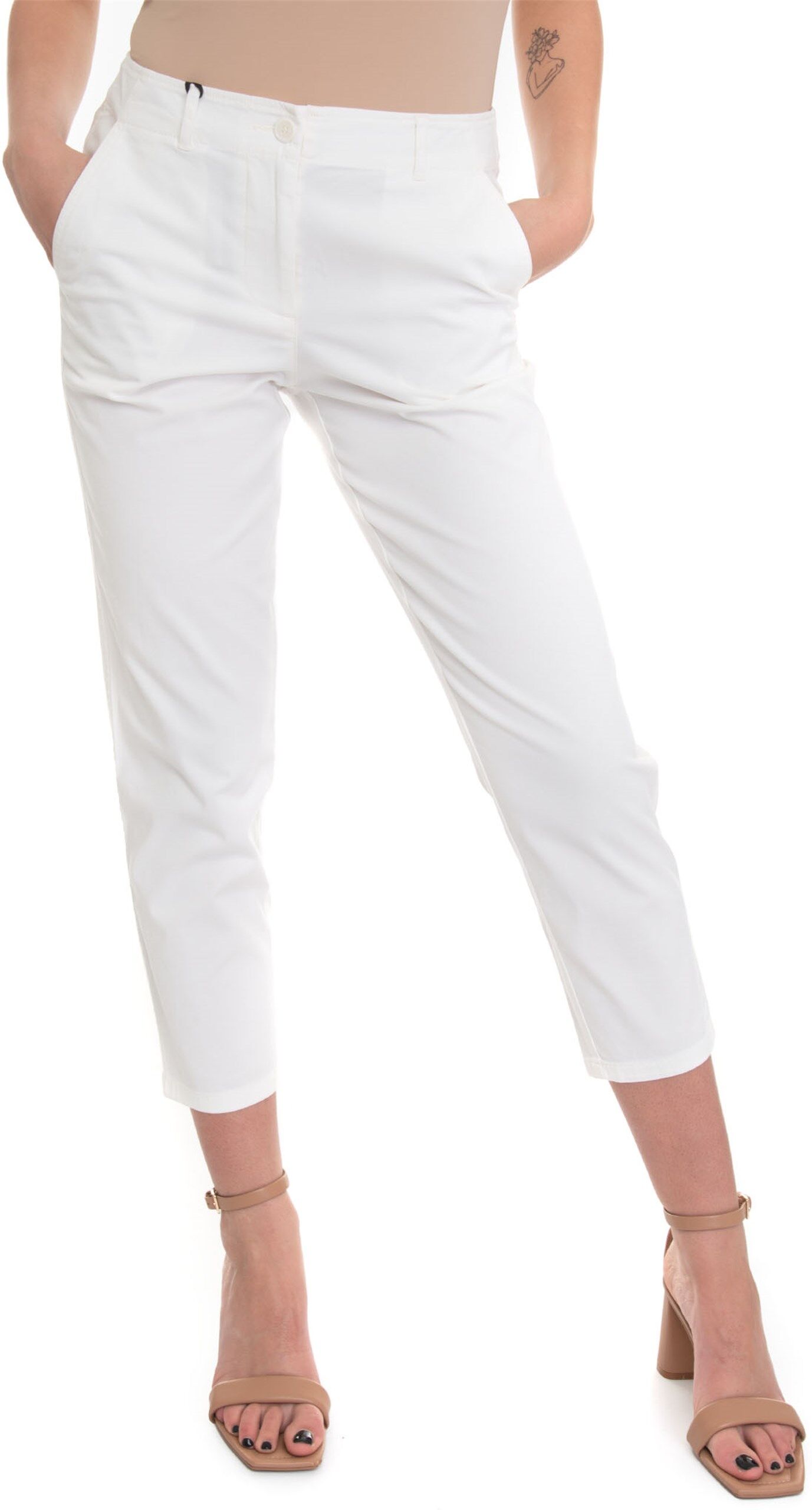 Pennyblack Pantalone modello chino Bianco Donna 40