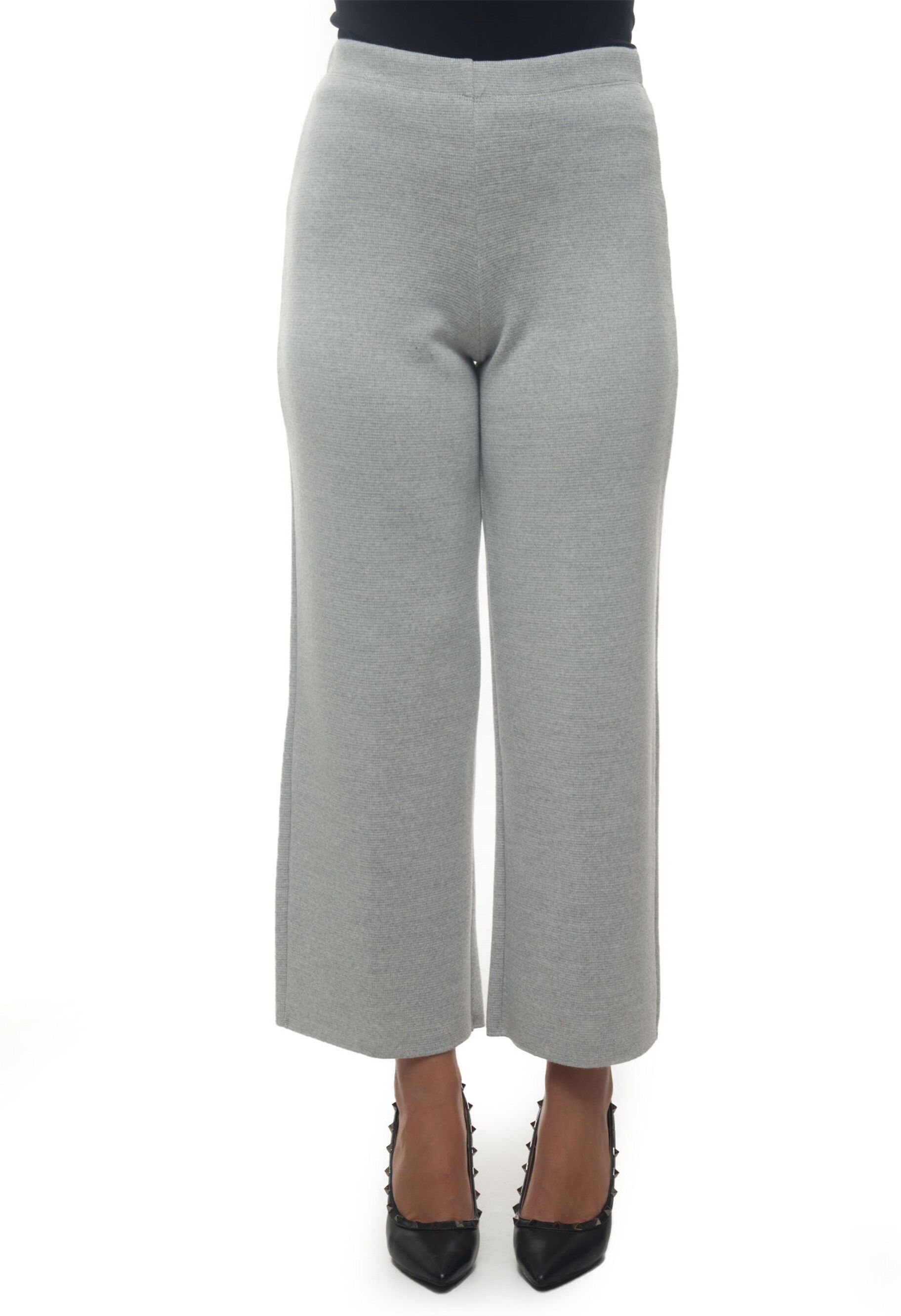 Maria Bellentani Pantalone lana Grigio chiaro Donna 48