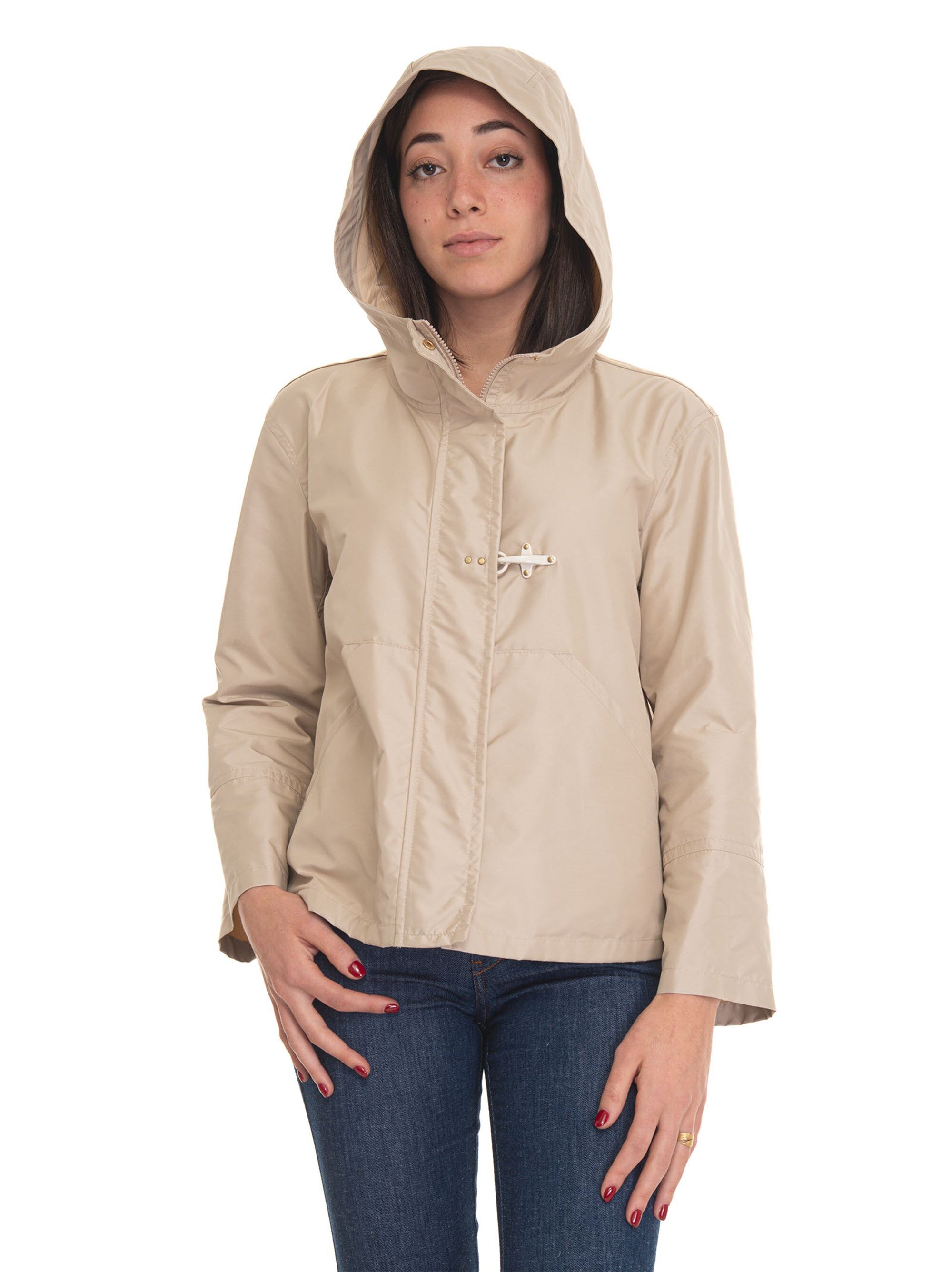 Fay Giubbotto Corto Parka corto Beige Donna S