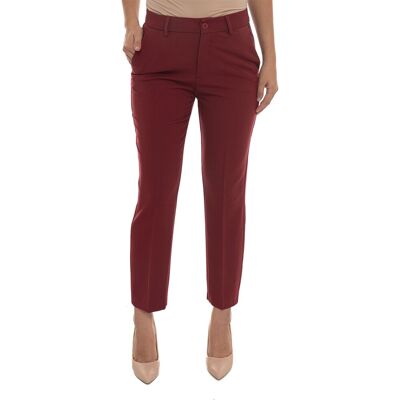 Liu Jo Pantalone modello chino chino ny gabardine Rubino Donna 42 Liu Jo Pantalone modello chino chino ny gabardine Rubino Donna 42