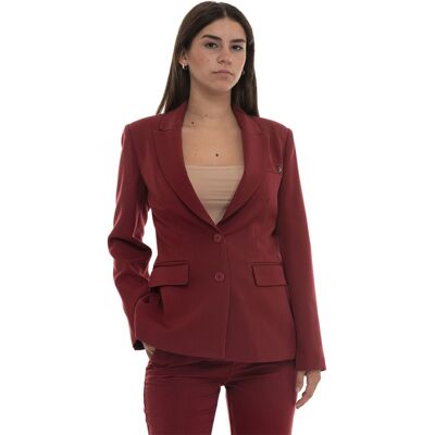 Liu Jo Giacca 2 bottoni Rubino Donna 42 Liu Jo Giacca 2 bottoni Rubino Donna 42