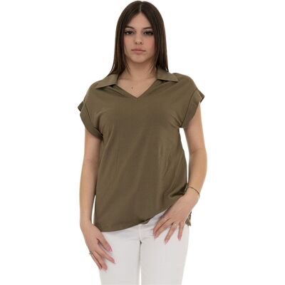 Liu Jo Polo manica corta Verde militare Donna 44 Liu Jo Polo manica corta Verde militare Donna 44