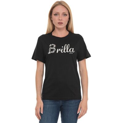 Liu Jo T-shirt Nero Donna S Liu Jo T-shirt Nero Donna S