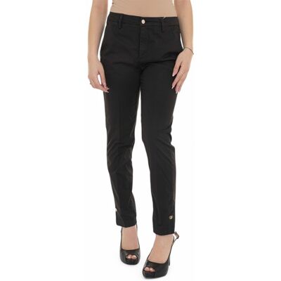 Liu Jo Pantalone in cotone Nero Donna 26 Liu Jo Pantalone in cotone Nero Donna 26