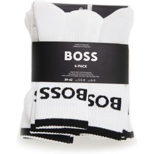 Boss Set 6 Calzini 6P--QS-STRIPE-CC Bianco Uomo 43-46