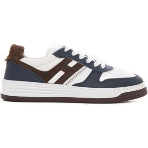 Hogan Sneakers in pelle con lacci HXM6300 Blu-marrone Uomo 10