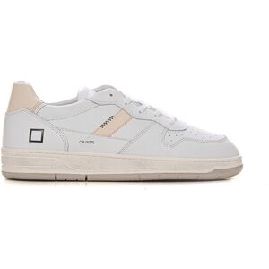 D.A.T.E. Sneakers in pelle con lacci COURT 2.0 Bianco Uomo 43