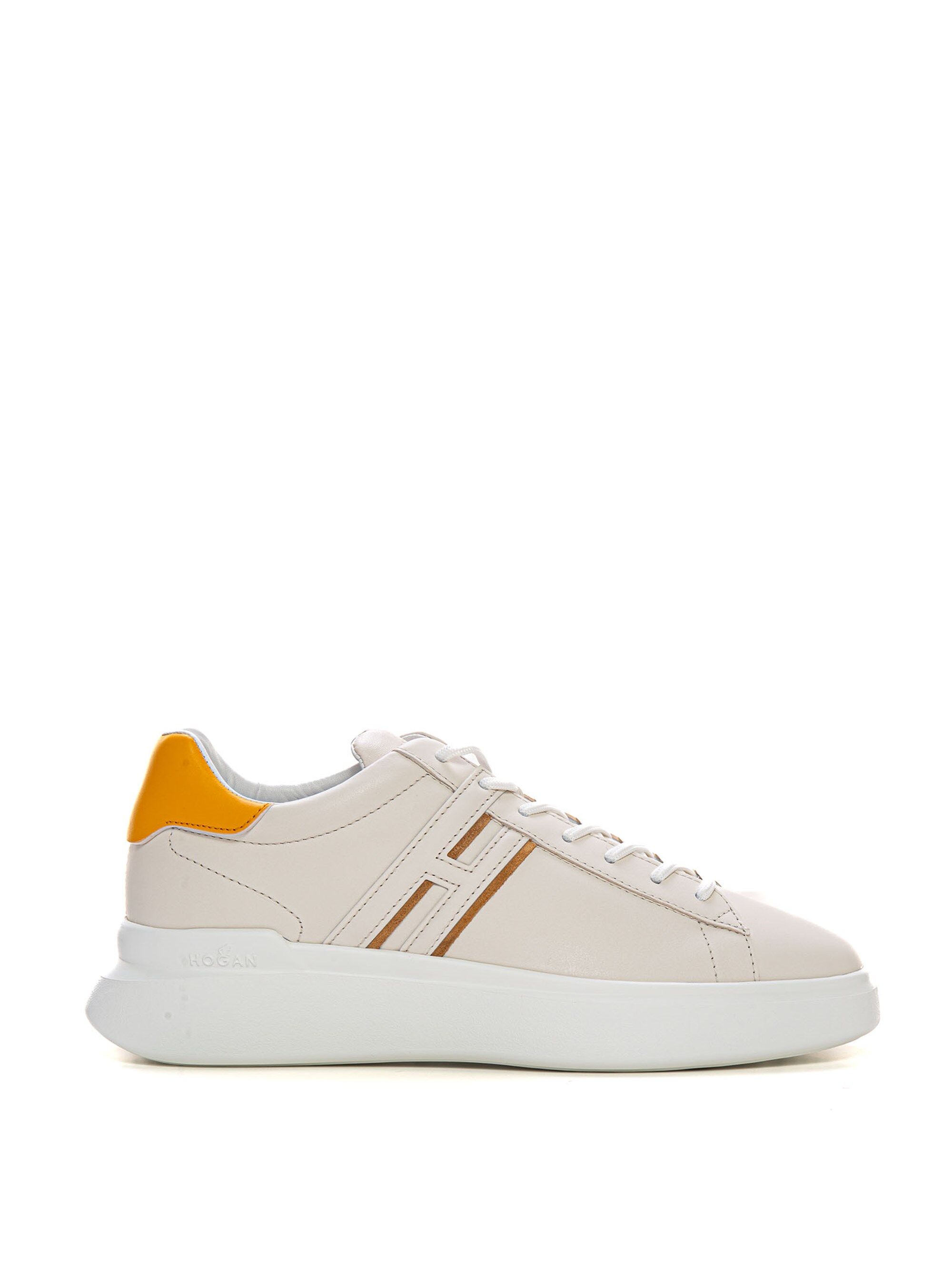 Hogan Sneakers alta H580 Bianco-giallo Uomo 10