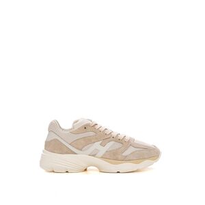 Hogan Sneakers con rialzo allacciata H665 Naturale Donna 37