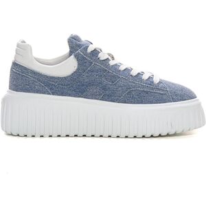 Hogan Sneakers con lacci H-stripes Denim Donna 37