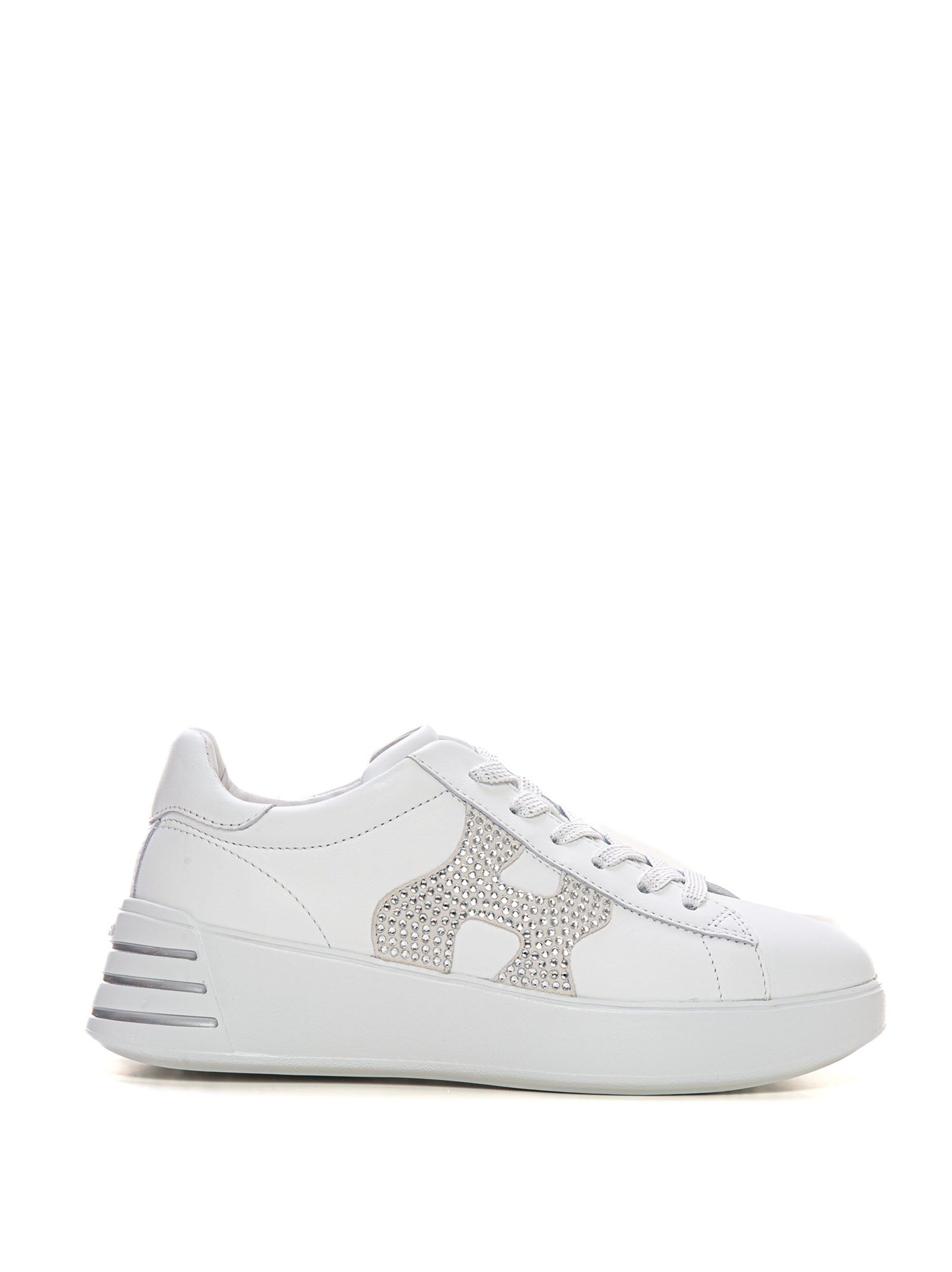 Hogan Sneakers in pelle con lacci Rebel Bianco Donna 37