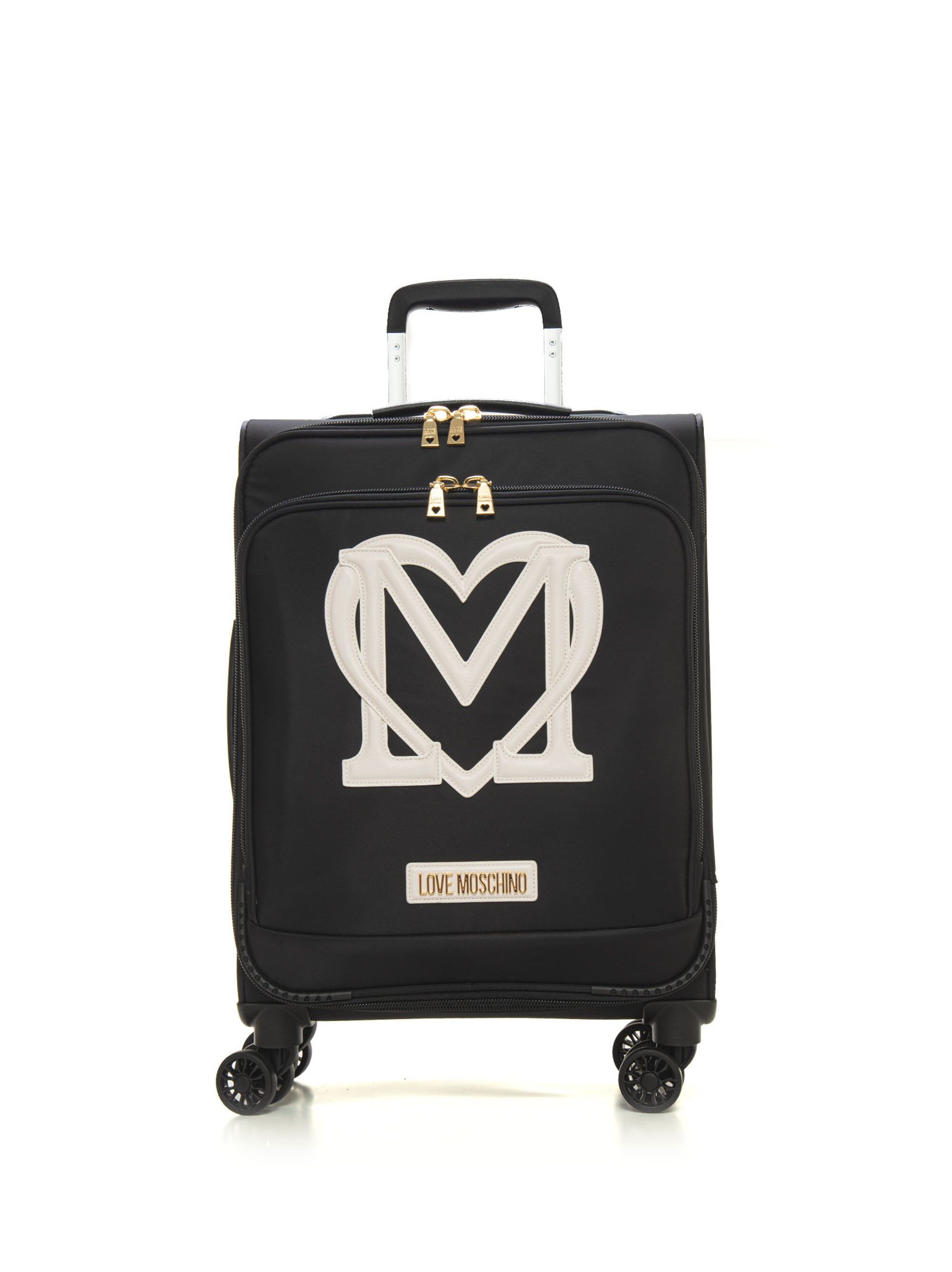 Love Moschino Trolley 4 ruote Nero-bianco Donna UNI