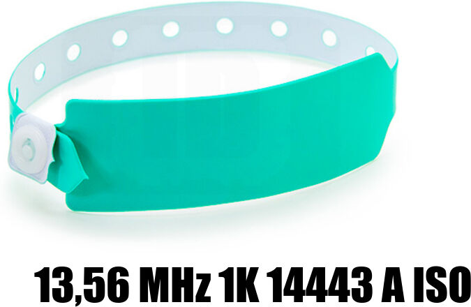 IDColor Braccialetti Rfid Vinile 13,56 Mhz 1k 14443 A Iso