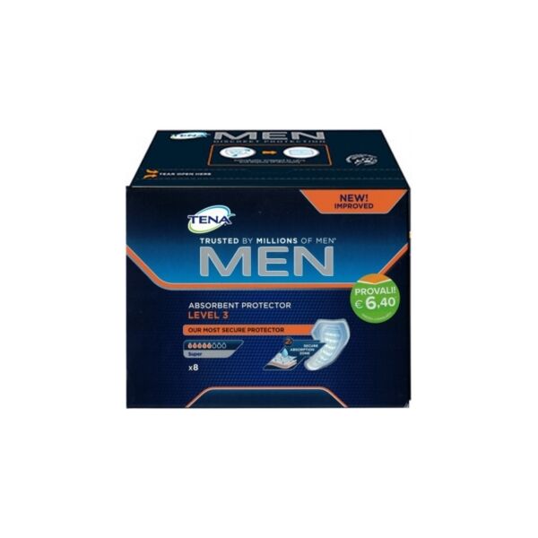 tena linea men assorbenti protezione super livello 3 8 pezzi