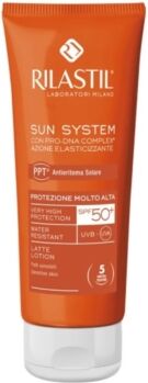 rilastil linea solari sun system latte protezione molto alta spf 50+