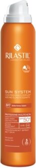 rilastil linea solari sun system trasparent spray spf 50+ protezione molto alta