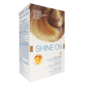 BioNike Linea Shine ON Tintura per Capelli Cute Sensibile 8 Biondo Chiaro