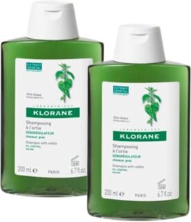 Klorane Capelli Linea Ortica Seboregolatore Cute Grassa 2 Flaconi Shampoo 200 ml