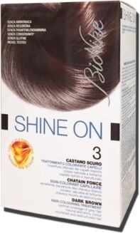 BioNike Linea Shine ON Tintura per Capelli Cute Sensibile 3 Castano Scuro