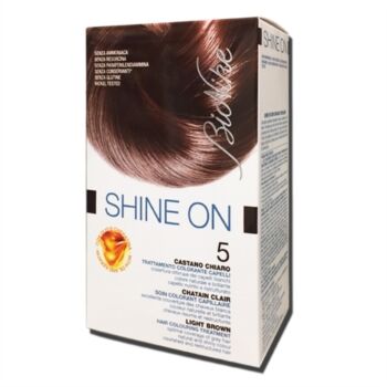 BioNike Linea Shine ON Tintura per Capelli Cute Sensibile 5 Castano Chiaro