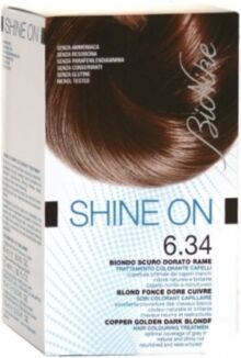 BioNike Linea Shine ON Tintura per Capelli Cute Sens 6.34 Biondo Scuro Dor Rame